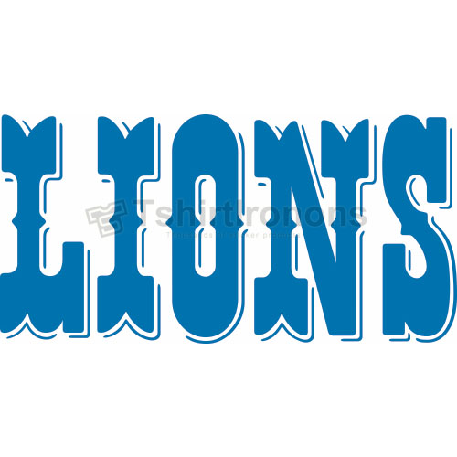 Detroit Lions T-shirts Iron On Transfers N515